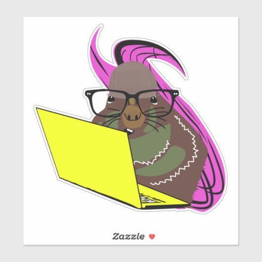 Naughty Squirrel #152 Sticker (Vel)