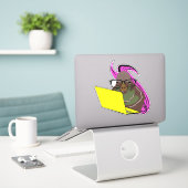Naughty Squirrel #152 Sticker (Laptop op bureau)