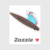 Naughty Squirrel #160 Surfing Sticker (Vel)