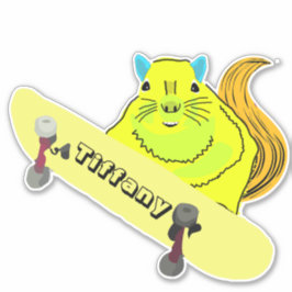 Naughty Squirrel #161 Meisjesnaam Sticker