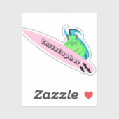 Naughty Squirrel #179 Surfing Sticker (Vel)