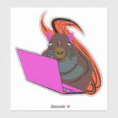 Naughty Squirrel #181 Sticker (Vel)