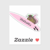 Naughty Squirrel #2010 Surfing Sticker (Vel)