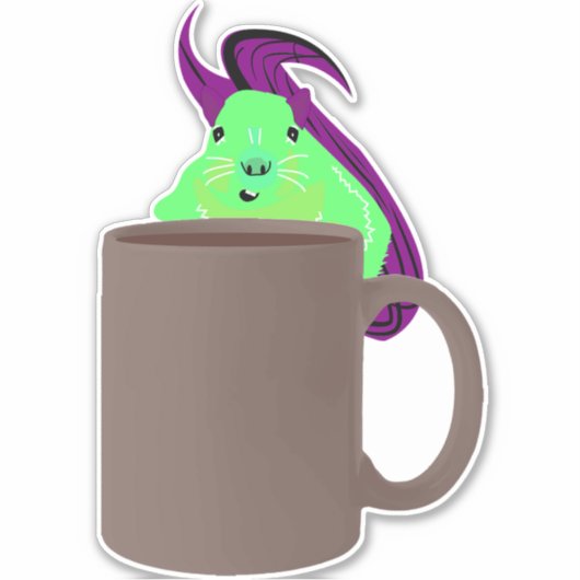 Naughty Squirrel #208 Sticker (Voorkant)