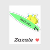 Naughty Squirrel #2136 Surfing Sticker (Vel)