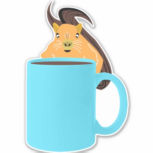 Naughty Squirrel #240 Sticker (Voorkant)