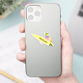 Naughty Squirrel #2471 Surfing Sticker (Telefoon)