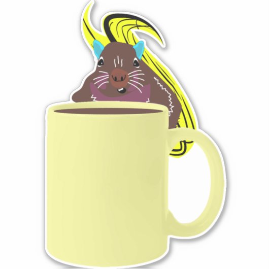 Naughty Squirrel #251 Sticker (Voorkant)