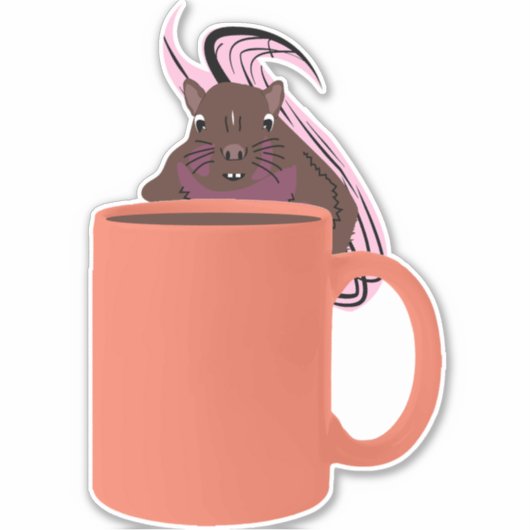 Naughty Squirrel #259 Sticker (Voorkant)