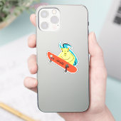 Naughty Squirrel #352 Brett Skateboarding Sticker (Telefoon)