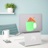 Naughty Squirrel #356 Sticker (Laptop op bureau)
