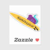 Naughty Squirrel #358 Surfing Sticker (Vel)