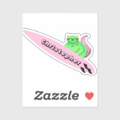 Naughty Squirrel #361 Surfing Sticker (Vel)