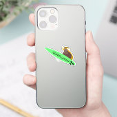 Naughty Squirrel #364 Surfing Sticker (Telefoon)