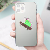 Naughty Squirrel #384 Brett Skateboarding Sticker (Telefoon)