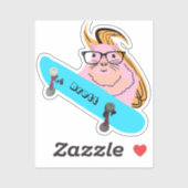 Naughty Squirrel #400 Brett Skateboarden Sticker (Vel)