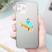 Naughty Squirrel #404 Brett Skateboarding Sticker (Telefoon)