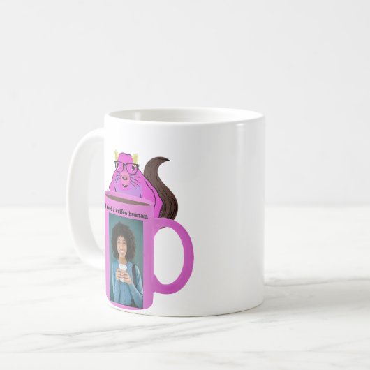 Naughty Squirrel #514 Coffee Human Koffiemok (Voorkant links)