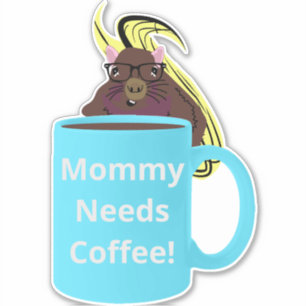 Naughty Squirrel #524 Koffiebeker Sticker