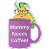 Naughty Squirrel #530 Coffee Cup Sticker (Voorkant)