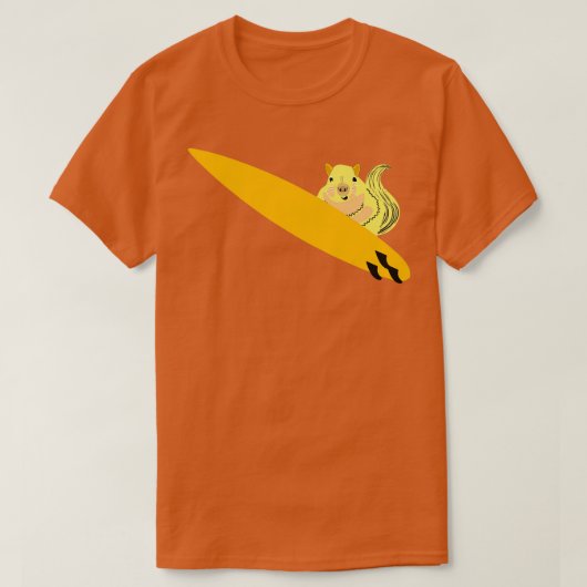Naughty Squirrel 531 Surfing T-shirt (Design voorkant)