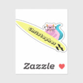 Naughty Squirrel #550 Surfing Sticker (Vel)