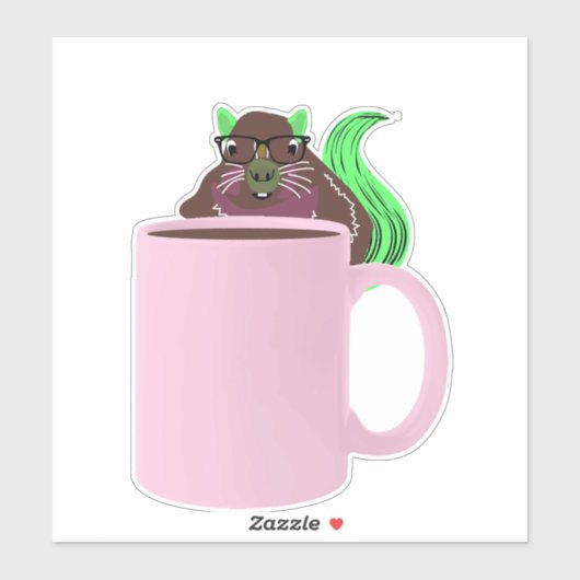 Naughty Squirrel #739 Sticker (Vel)