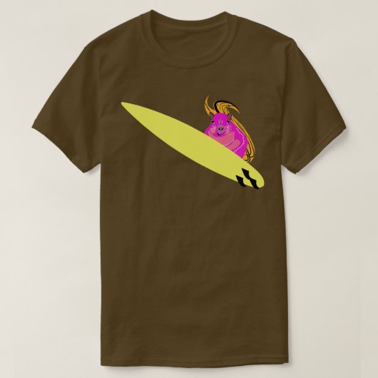 Naughty Squirrel 770 Surfing T-shirt (Design voorkant)