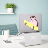 Naughty Squirrel #77 Sticker (Laptop op bureau)