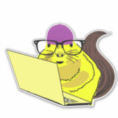 Naughty Squirrel #78 Sticker (Voorkant)