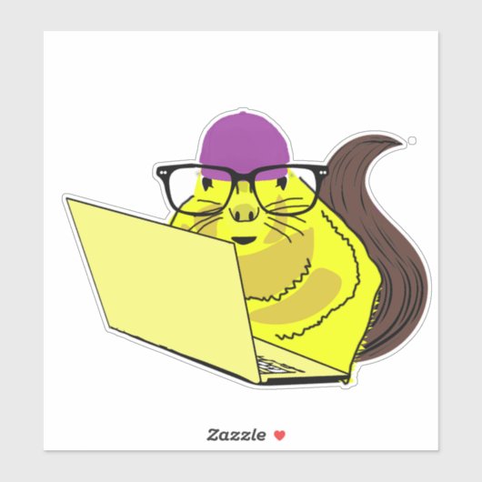 Naughty Squirrel #78 Sticker (Vel)