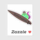 Naughty Squirrel #816 Surfing Sticker (Vel)