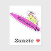 Naughty Squirrel #846 Surfing Sticker (Vel)