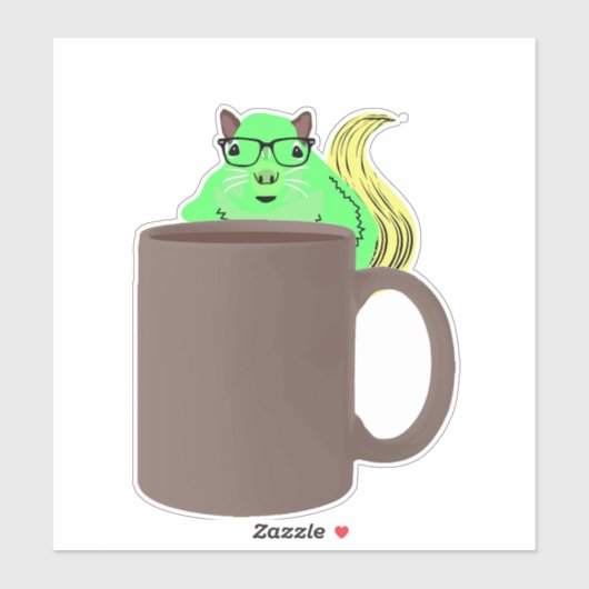 Naughty Squirrel #887 Sticker (Vel)