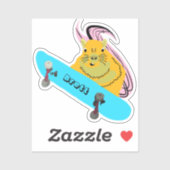 Naughty Squirrel #900 Brett Skateboarden Sticker (Vel)