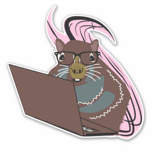 Naughty Squirrel #90 Sticker (Voorkant)