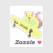 Naughty Squirrel #914 Brett Skateboarden Sticker (Vel)