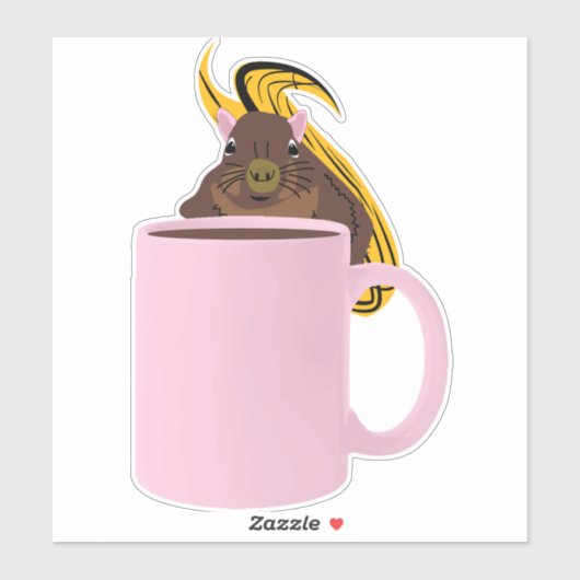 Naughty Squirrel #929 Sticker (Vel)
