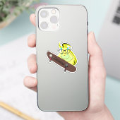 Naughty Squirrel #962 Schaats Aangepaste naam Sticker (Telefoon)