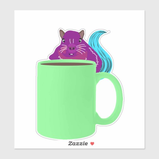 Naughty Squirrel #969 Sticker (Vel)