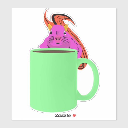 Naughty Squirrel #978 Sticker (Vel)