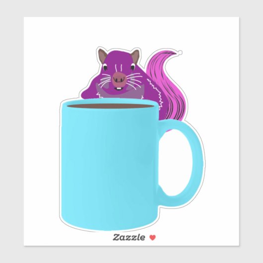 Naughty Squirrel #978 Sticker (Vel)