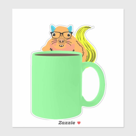 Naughty Squirrel #978 Sticker (Vel)