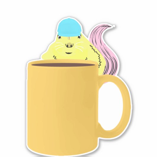 Naughty Squirrel #978 Sticker (Voorkant)