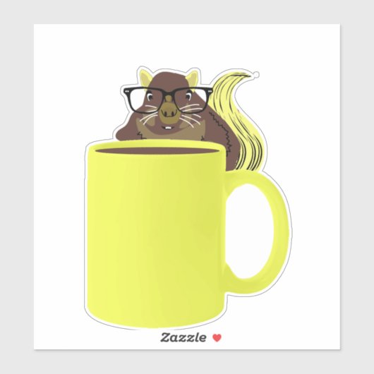 Naughty Squirrel #978 Sticker (Vel)