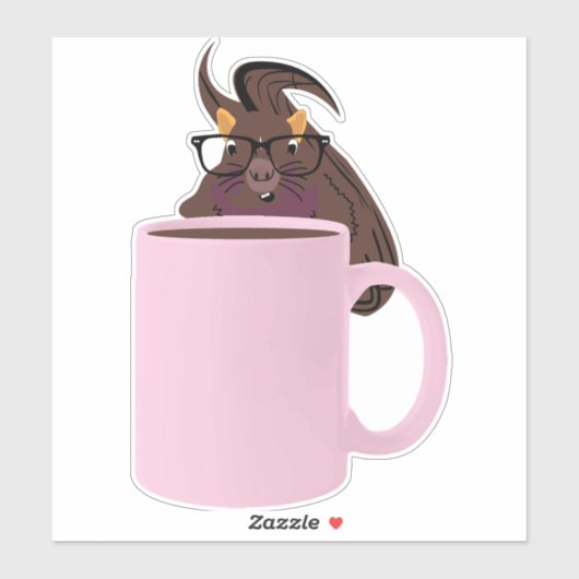 Naughty Squirrel #978 Sticker (Vel)