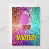 Naughty Squirrel Café Anniversaire Invitation de f (Dos)