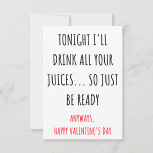 Naughty Valentijnsdag card voor hem en haar Bedankkaart