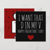 Naughty Valentijnsdag Kaart Boyvriend - Funny (Voorkant / Achterkant)