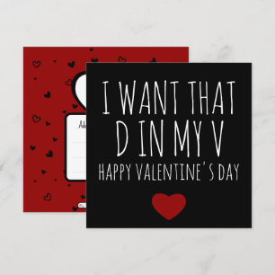 Naughty Valentines Carte de Jour pour Boyfriend - 